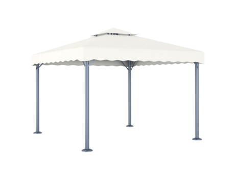 MAISON EXCLUSIVE Cenador color crema aluminio 300x300 cm