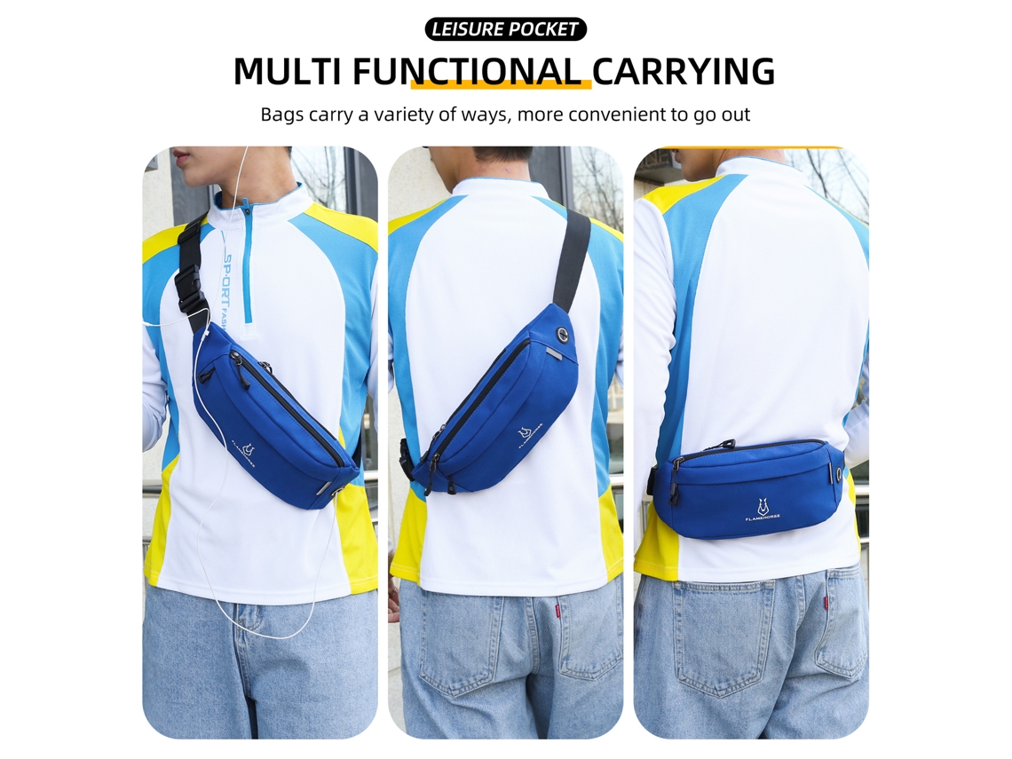 2026rebe-bolsa Cintura Impermeable Oxford Con Jack Para Auriculares Para Correr Y Senderismo