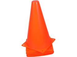 Juego De 8 Conos De Entrenamiento De Plástico Naranja Para Fútbol Y Marcaje.