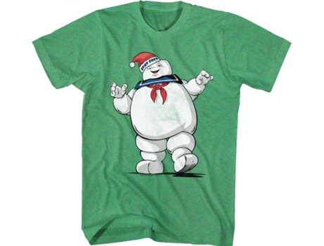 Camisetas Unisex DEEPSTONE Stay Puft Santa Claus Hat Real Ghostbusters kelly brezo (L)