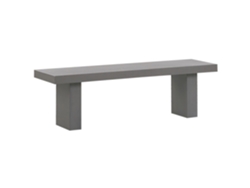 Banco de jardín BELIANI Taranto de Cemento reforzado con fibra Gris 150x40x45