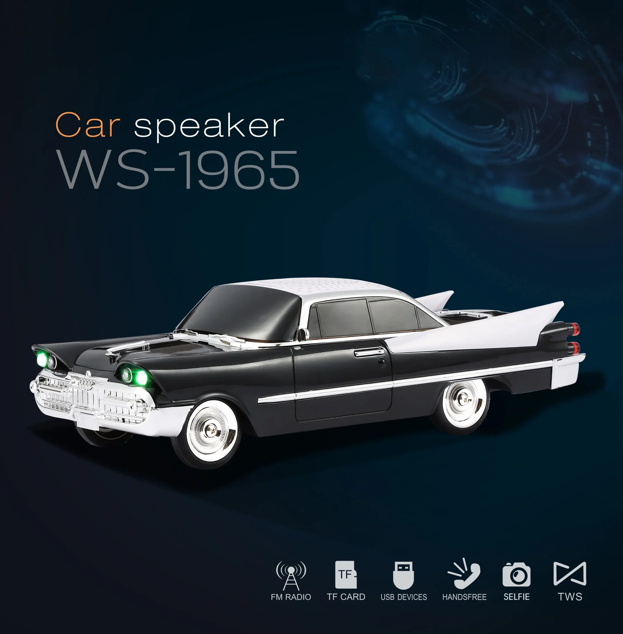 Altavoz Bluetooth con subwoofer MDUG compatible con memoria USB, tarjeta TF y radio FM (negro)