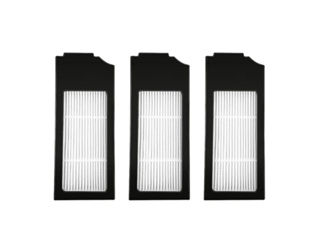 Pacote com 3 filtros hepa para aspirador robótico ecovacs deebot x1 omni turbo