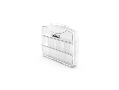 PLASTIKEN Titanium - Maletín Organizador de 19 cm con 8 Compartimentos. Transparente