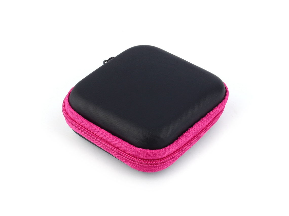 JILLIOPER Estuche compacto para dispositivos electrónicos pequeños, organizador de viaje de EVA con forro suave y bolsillo interior de malla, almacenamiento por