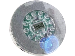 Reproductor De Cd Portátil Bluetooth Con Altavoz Transparente Y Pantalla Lcd.