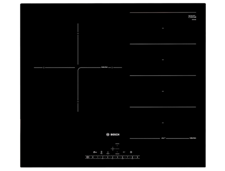 Placa Flex de Inducción BOSCH PXJ651FC1E (Eléctrica - 59.2 cm - Negro)