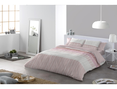 Funda Nórdica JVR Bombay (Poliéster - Rosa - 105 cm)