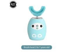Cepillo de dientes eléctrico GOKOCO en forma de U para niños, carga USB, dispositivo blanqueador, silicona impermeable, ultrasónico