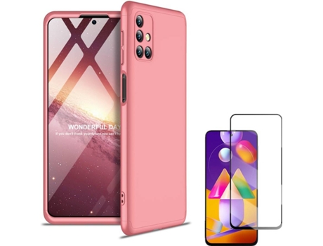 Kit Funda y Protector para Samsung M31s PHONESHIELD BD-GK&9D-PK-SM-M31S Rosa
