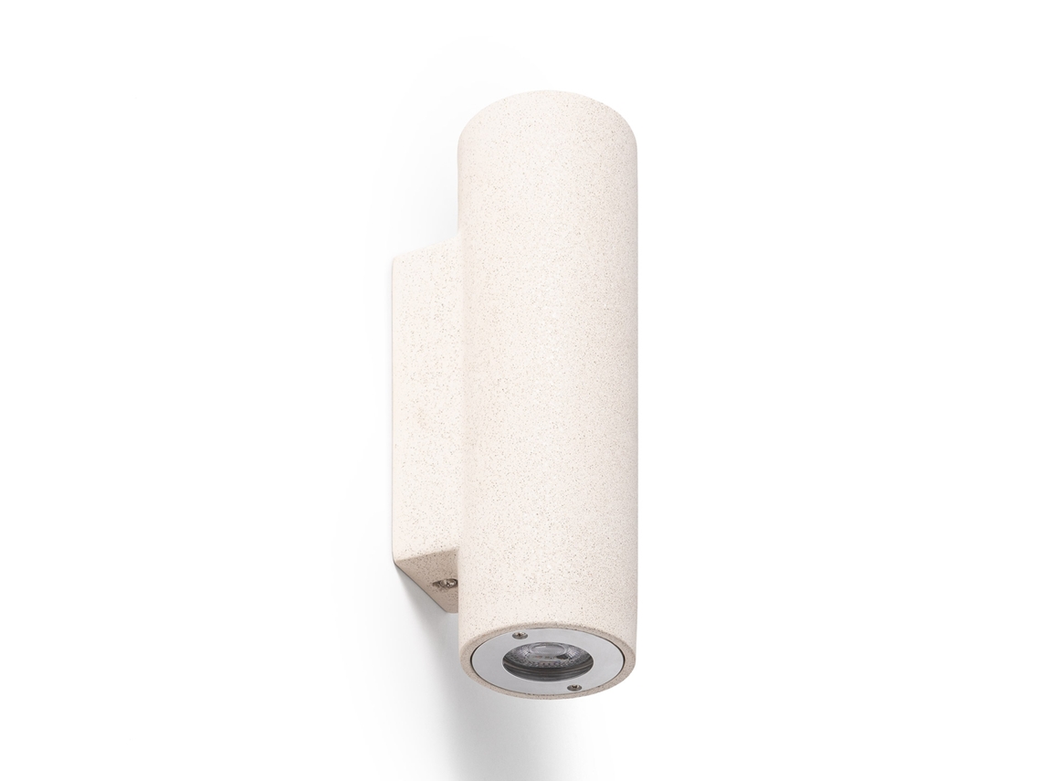 Aplique de Exterior Iluminación Cemento Doble Cara Banjar Beige LEDKIA