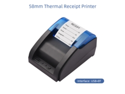 Impresora Térmica Usb Y Bluetooth De 58 Mm Para Recibos, Compatible Con Ios, Android Y Windows.