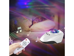 Proyector de estrellas LED Aurora Yunzii con altavoz Bluetooth y reproductor de música, luz nocturna con control remoto