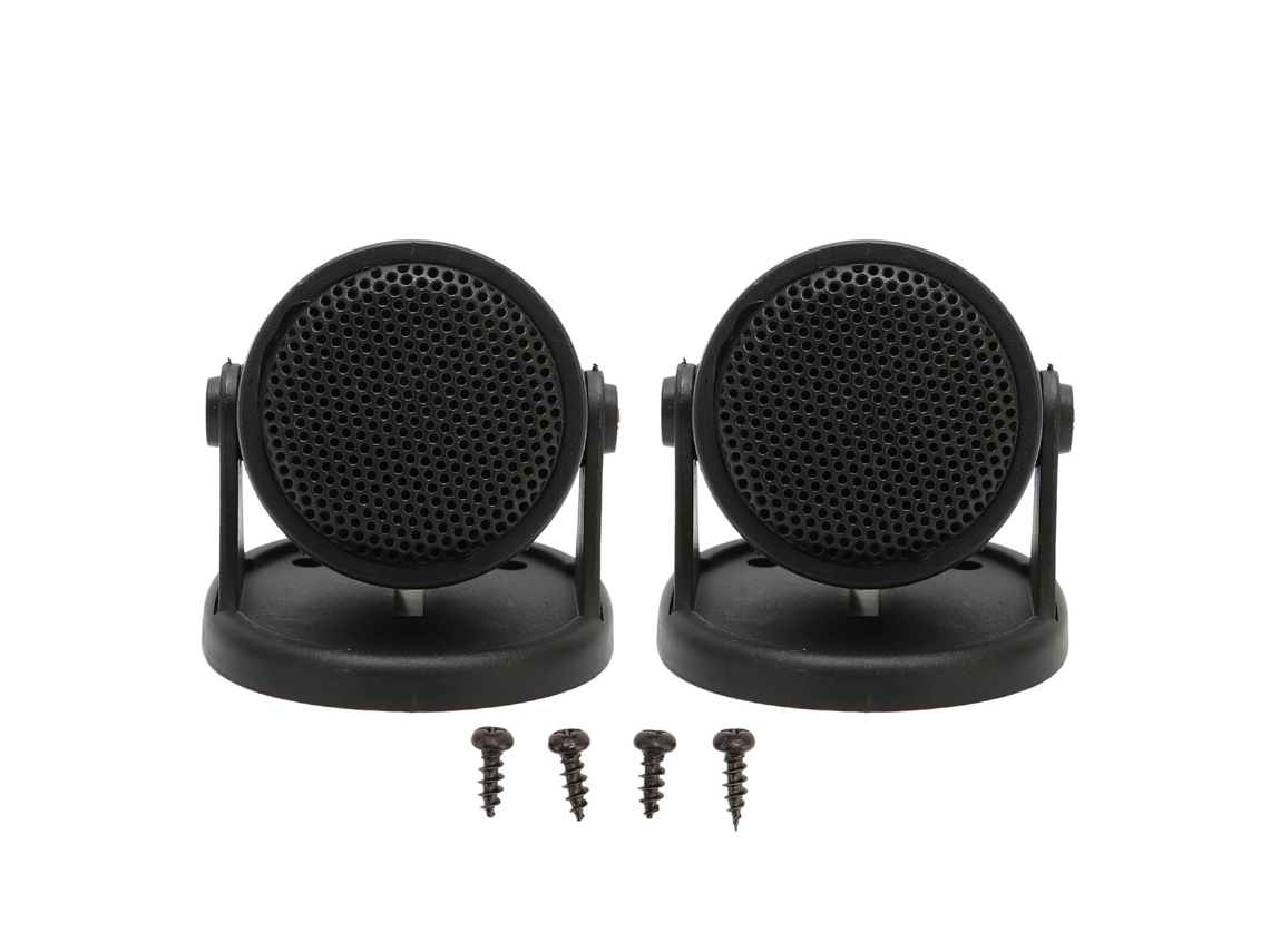 2 Tweeters De Cúpula Con Altavoz Universal De Audio Para Coche De 20 W, Color Negro.