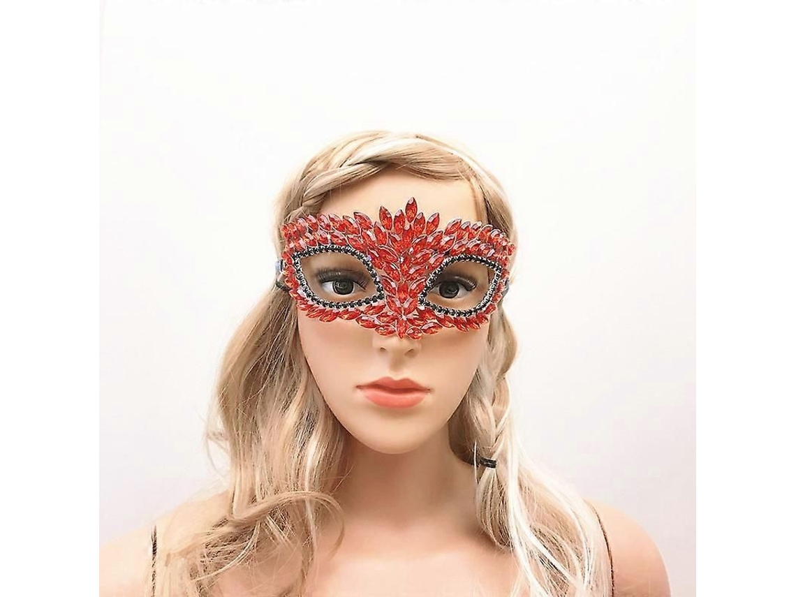 Máscara De Mujer Con Pedrería Para Fiestas De Disfraces, Bailes, Banquetes Y Como Accesorio De Joyería Con Forma De Mariposa.