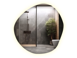 Espejo LED con formas Espelharte (87x86 cm - Luz neutra 4000K)