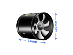 Ventilador tubular presurizado circular en serie* ZYBLSSBB