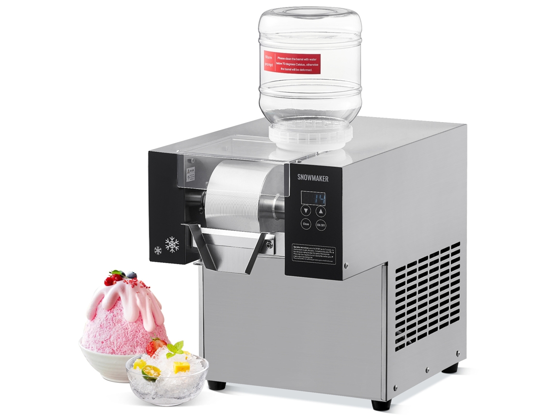 Máquina de hielo comercial Succebuy Snowflake, 176 lb/24 h, acero inoxidable