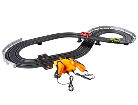 Pista de carreras magnética c/2 coches y 2 mandos progresivos SPEED & GO