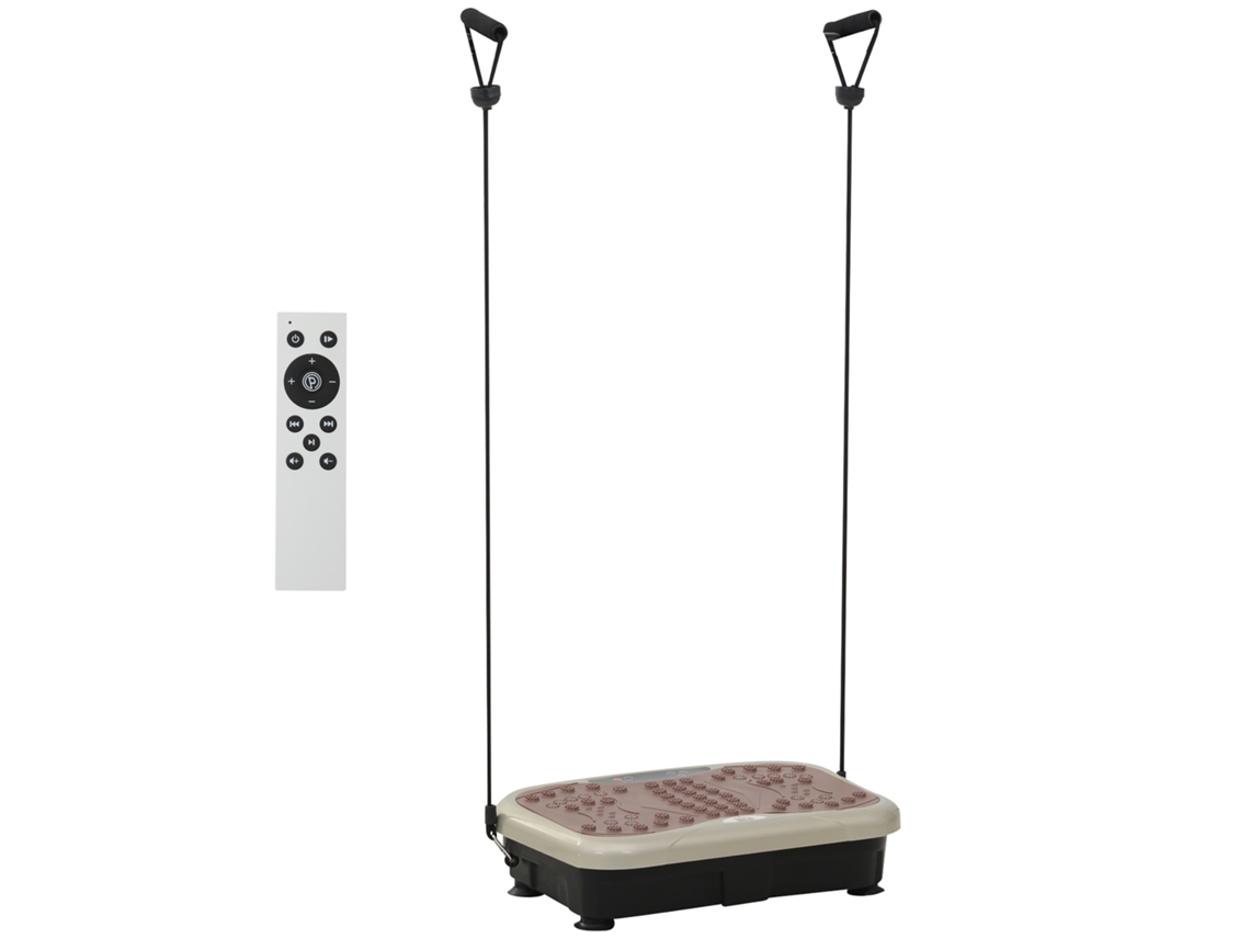 Plataforma vibratoria, máquina vibratoria, pantalla LED, altavoz USB, bandas de entrenamiento, control remoto
