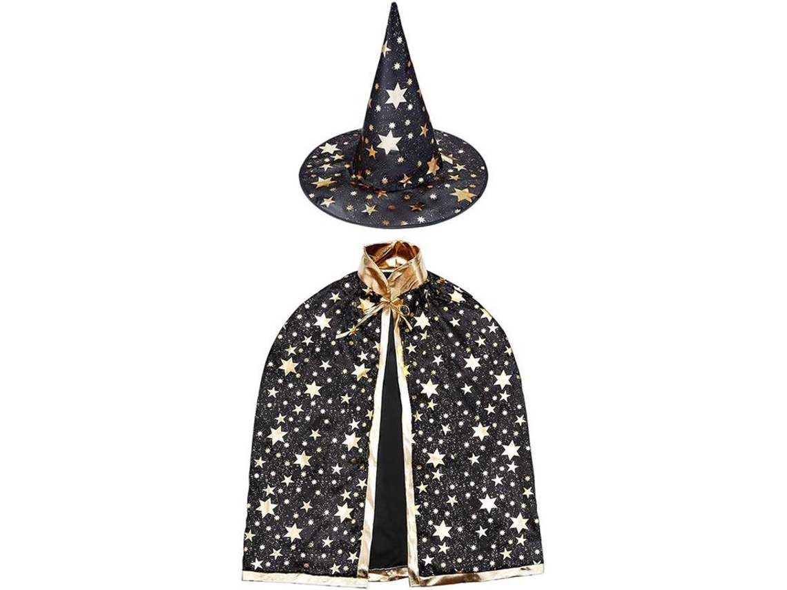 Capa De Mago Con Sombrero, Disfraz De Halloween Para Niños, Accesorio De Cosplay.