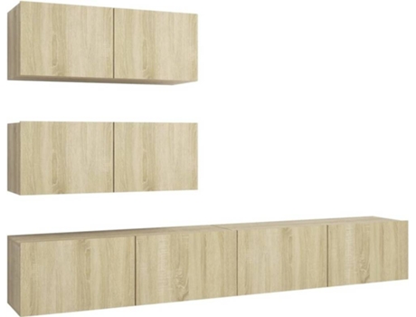 Conjunto 4 de muebles de salón VIDAXL roble Sonoma