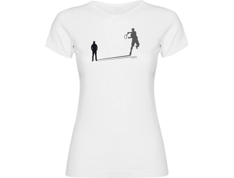 Camiseta de Mujer KRUSKIS Shadow Tenis Blanco (M)
