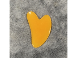 (amarillo C) 1 Tablero De Gua Sha De Resina En Forma De Corazón, Masajeador Facial, Herramienta De Masaje Spa