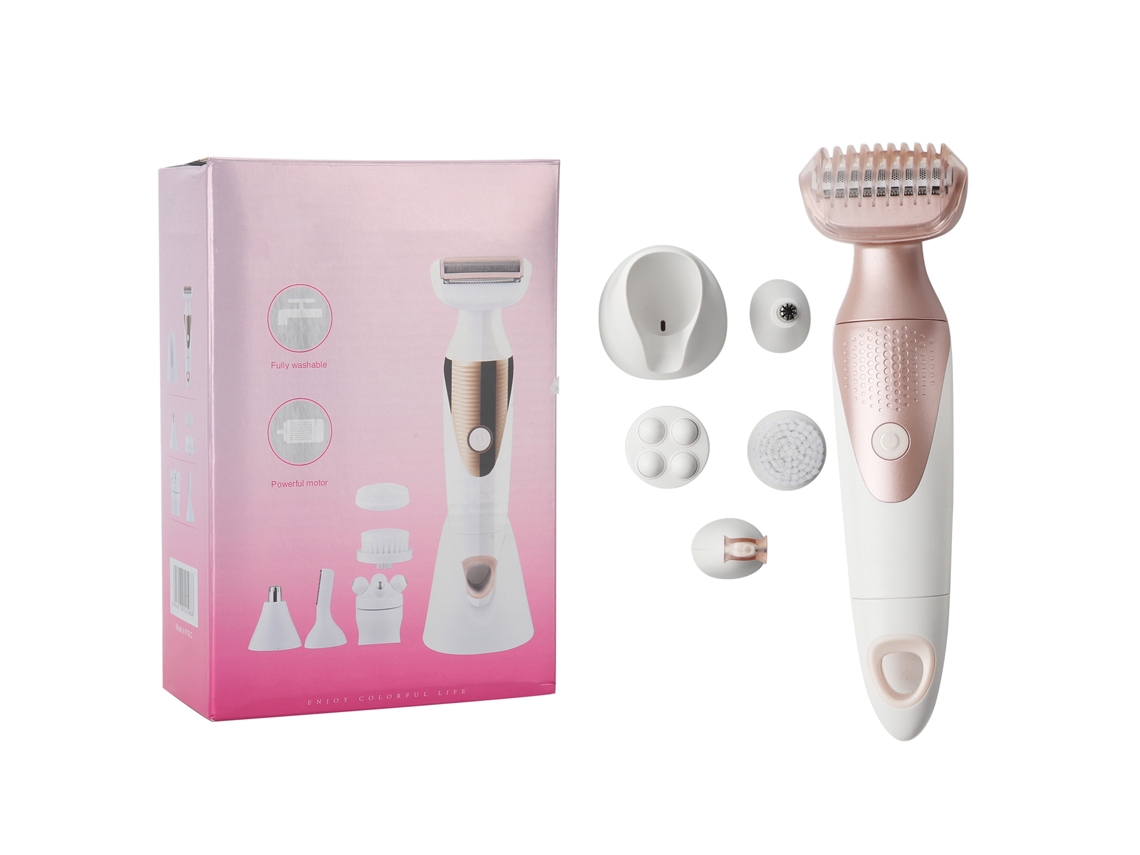 Depiladora eléctrica multifuncional 5 en 1 para mujer - Blanca