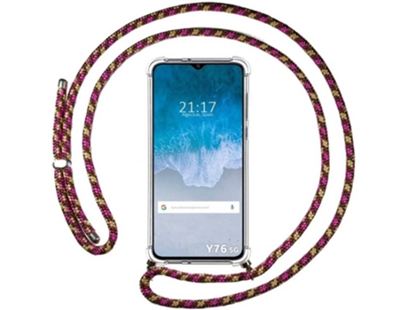 Carcasa para Vivo Y76 5G TUMUNDOSMARTPHONE Colgante Rosa