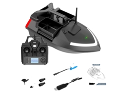 Barco de pesca con cebo a control remoto, capacidad de carga de 2 kg, navegación GPS, V020 12000 mAh, color negro, OEM