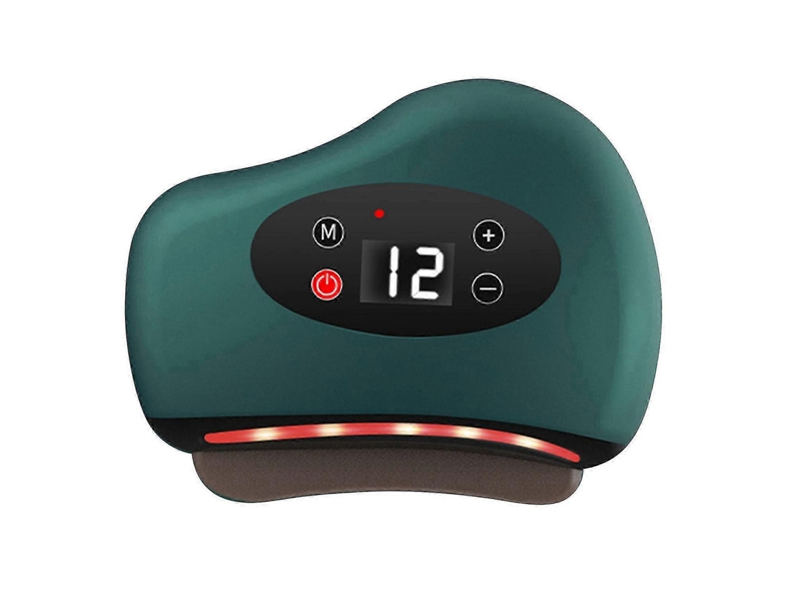 Masajeador eléctrico Gua Sha para rostro, cuello y espalda con terapia de calor, vibración y luz roja. Ideal para hombres y mujeres. Marca GOKOCO.