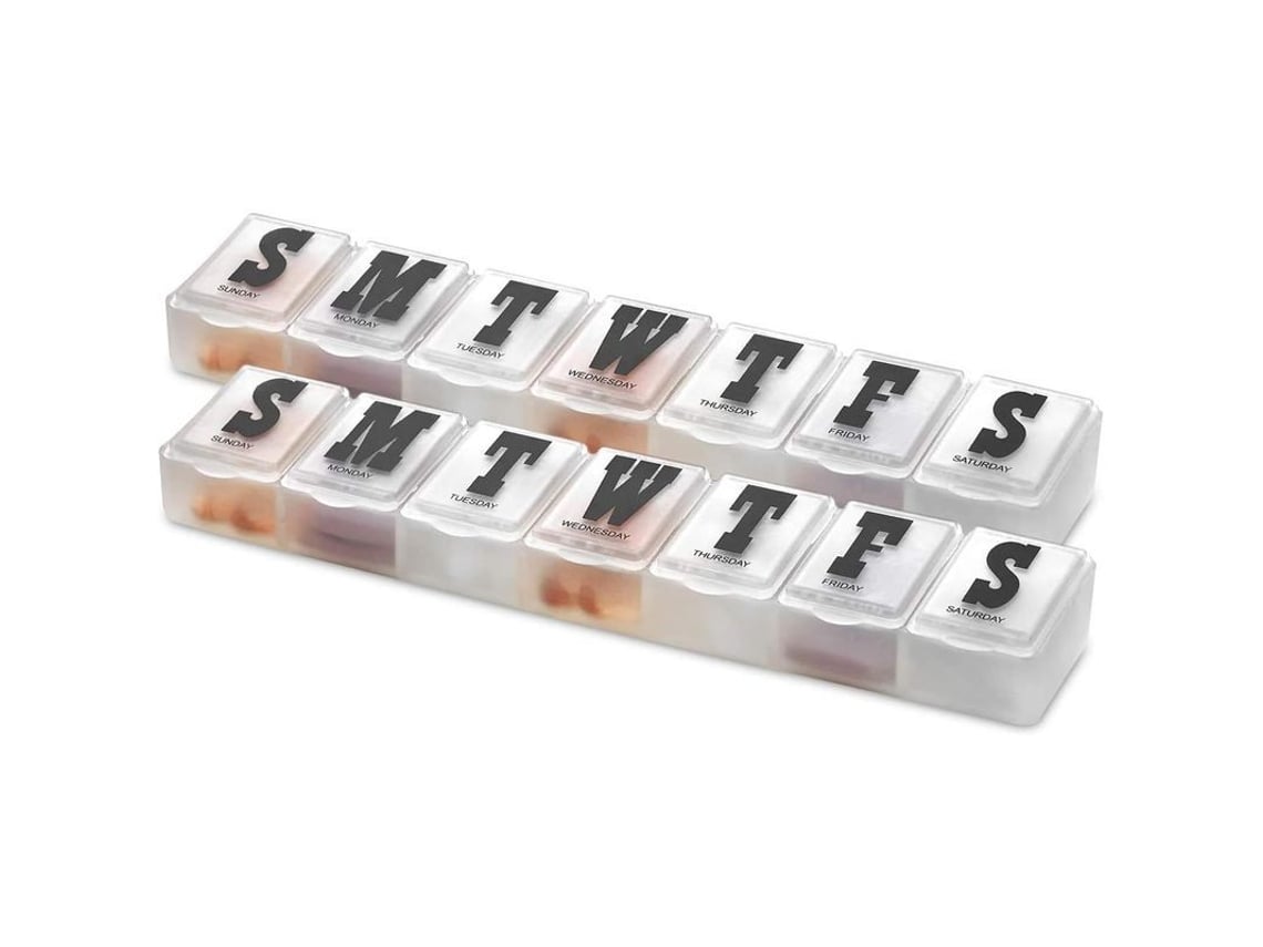 Organizador Semanal De Medicamentos, Planificador Para Separar Pastillas Y Vitaminas Semanalmente.