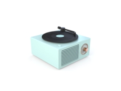 Mini Altavoz Bluetooth Portátil De Estilo Retro Con Graves Potentes Y Sonido Hd - Verde Frío
