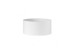 Pantalla Cilindrica Dori E27 Blanca 45Dx45dx22h Cm Tejido Popelin