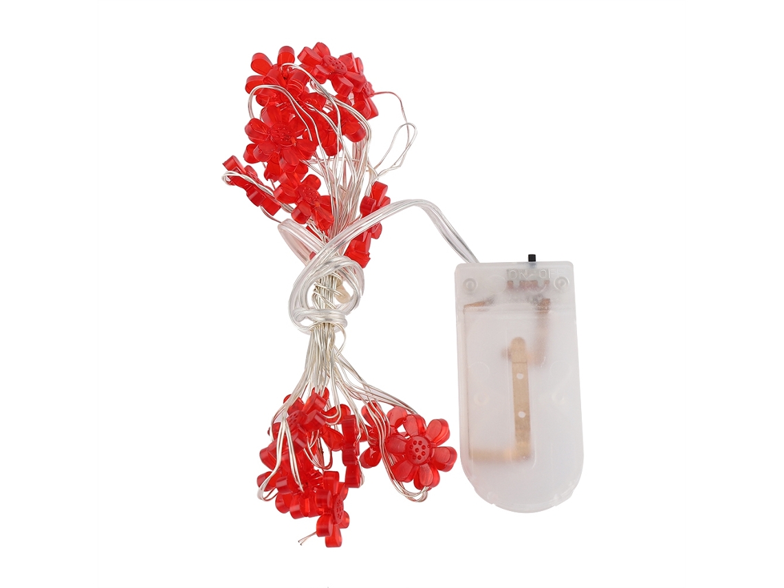 2026-cordón De Luces Led De Cobre Con Pila 2m 20 Luces Blanco Frío Para Decoración Navideña Y Bodas