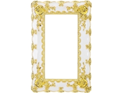 Interruptores dobles autoadhesivos de plástico dorado, removibles, sin dejar rastro, elegante decoración de estilo europeo GOKOCO