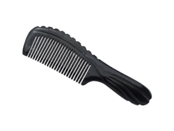 Peine de cuerno natural, peine de masaje natural, peine antienredos para el cuidado del cabello para hombres y mujeres, negro, tienda Jinyubo