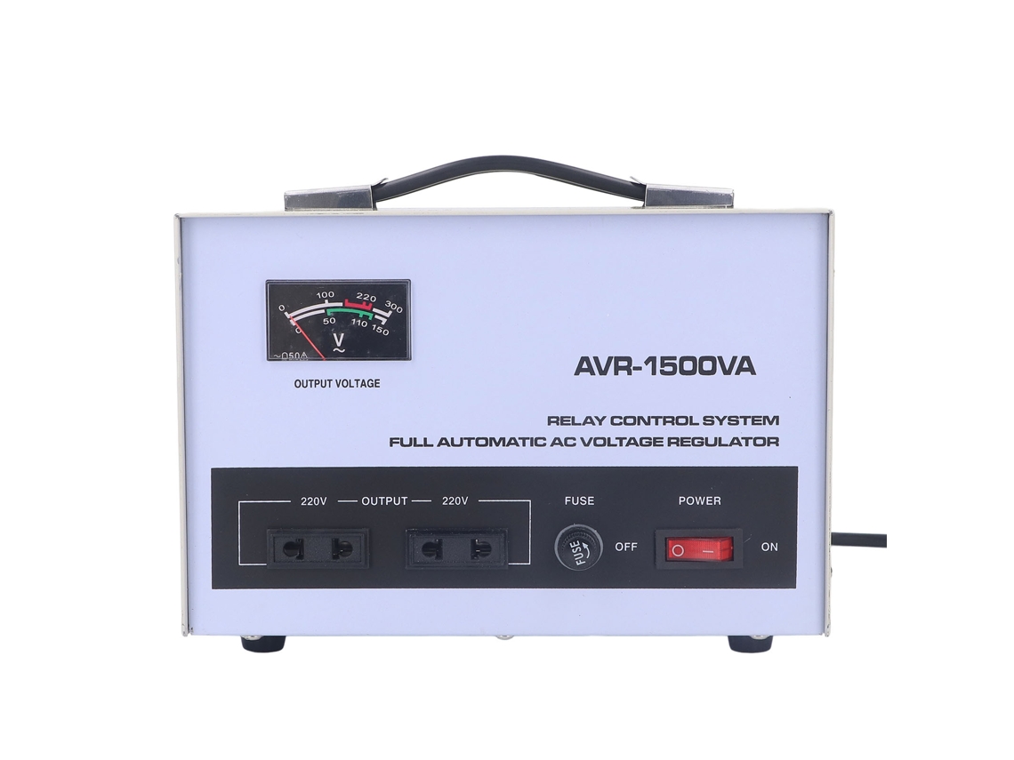 Regulador de voltaje automático monofásico de 1500 W con entrada y salida únicas