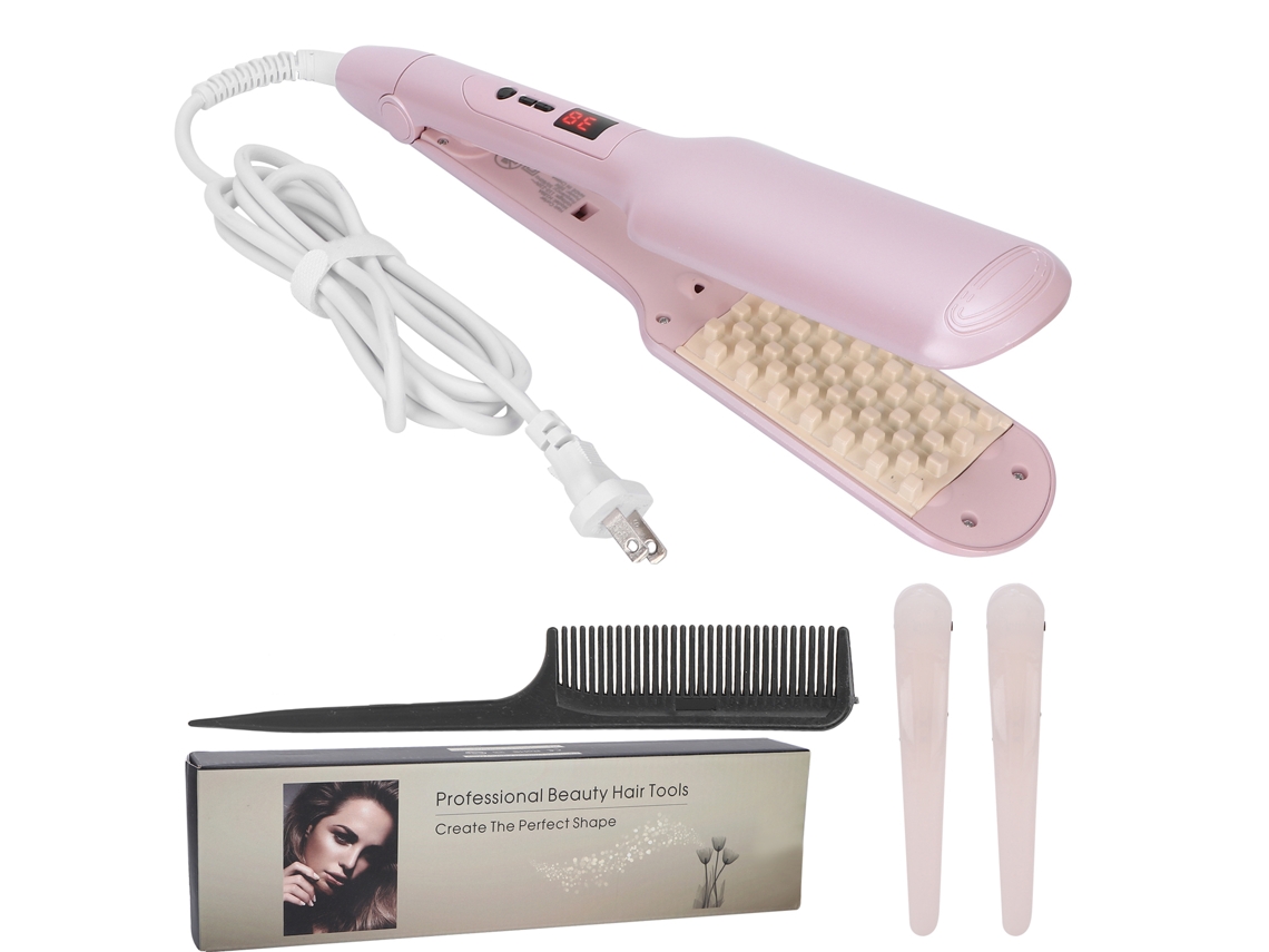 Plancha De Pelo Voluminizadora Con Rejilla Para Rizo Y Volumen Fluffy Herramienta De Peinado