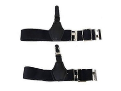 Sujetadores De Calcetines Ajustables Para Hombre Con Cierres Para Mantener Los Calcetines En Su Lugar - Negro
