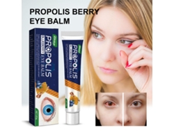 El bálsamo para el contorno de ojos Propolis Berry alivia la fatiga y la sequedad ocular; una crema calmante con extracto de arándano y perla.