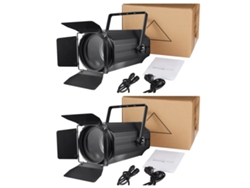 Efecto de iluminación de escenario, control DMX, ángulo de zoom ajustable, 2 luces, enchufe UE OEM