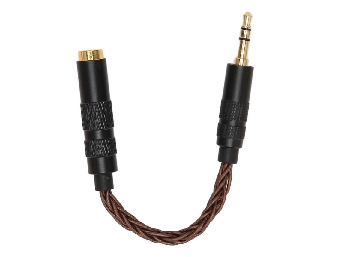 Cable Adaptador Balanceado De 4,4 Mm Hembra A 3,5 Mm Estéreo Macho Con Conectores Chapados En Oro Para Auriculares Portátiles
