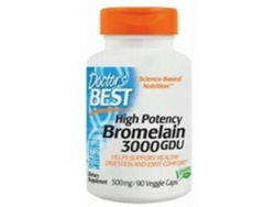 Complemento Alimentar DOCTOR'S BEST Bromelina De Alta Potência (90 cápsulas vegetais)
