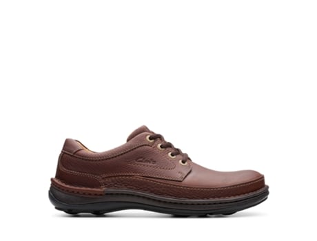 Zapatos CLARKS Nature Three Mahogany Leather (Marrón - EU-44)