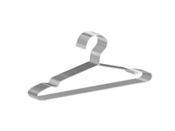 JILLIOPER Percha de acero inoxidable 4,0mm perchas sólidas para secado perchas para niños perchas antideslizantes estructura para sábanas