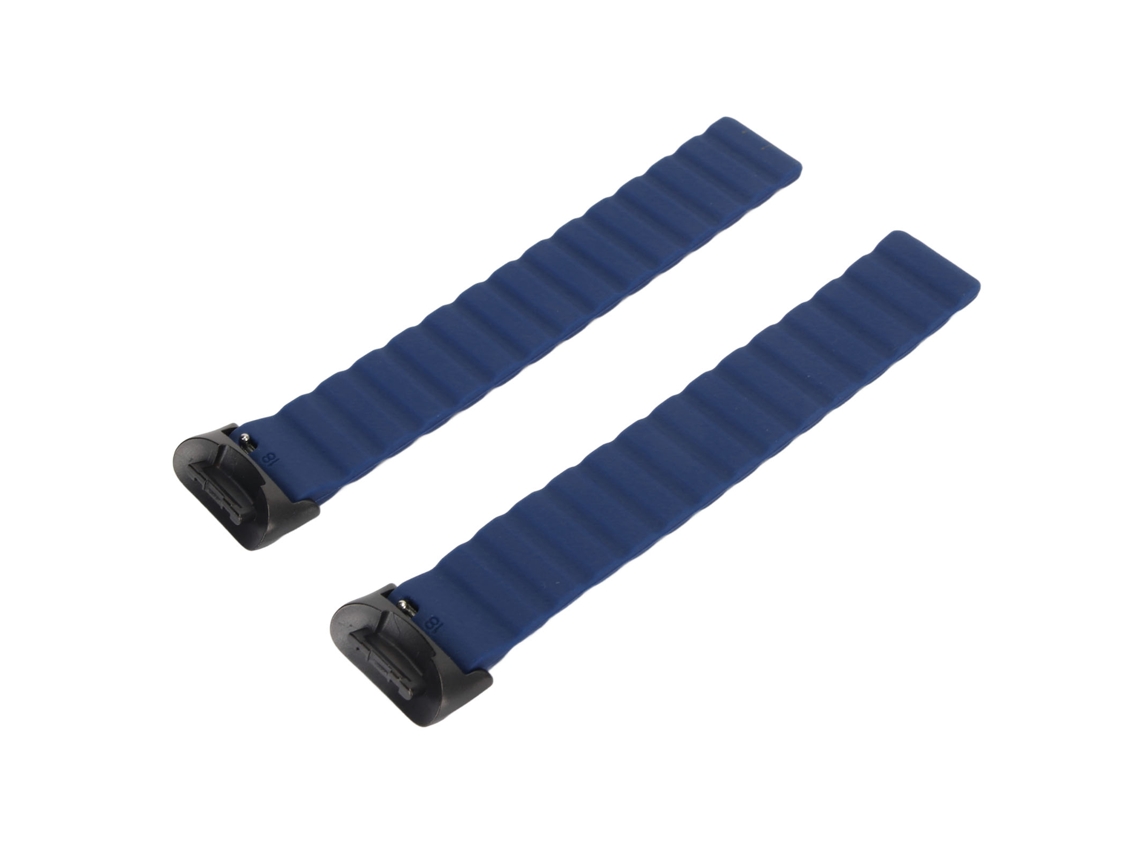 Pulsera De Silicona Ajustable Con Cierre Magnético Para Fitbit Charge 5, Azul Oscuro