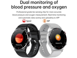 Reloj inteligente Qw33, monitor de salud multifuncional, resistente al agua IP67, llamadas Bluetooth para uso diario. Ly Ebike