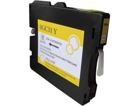 Cartucho para ricoh gc31y Amarillo Tinta de Pigmento 405691